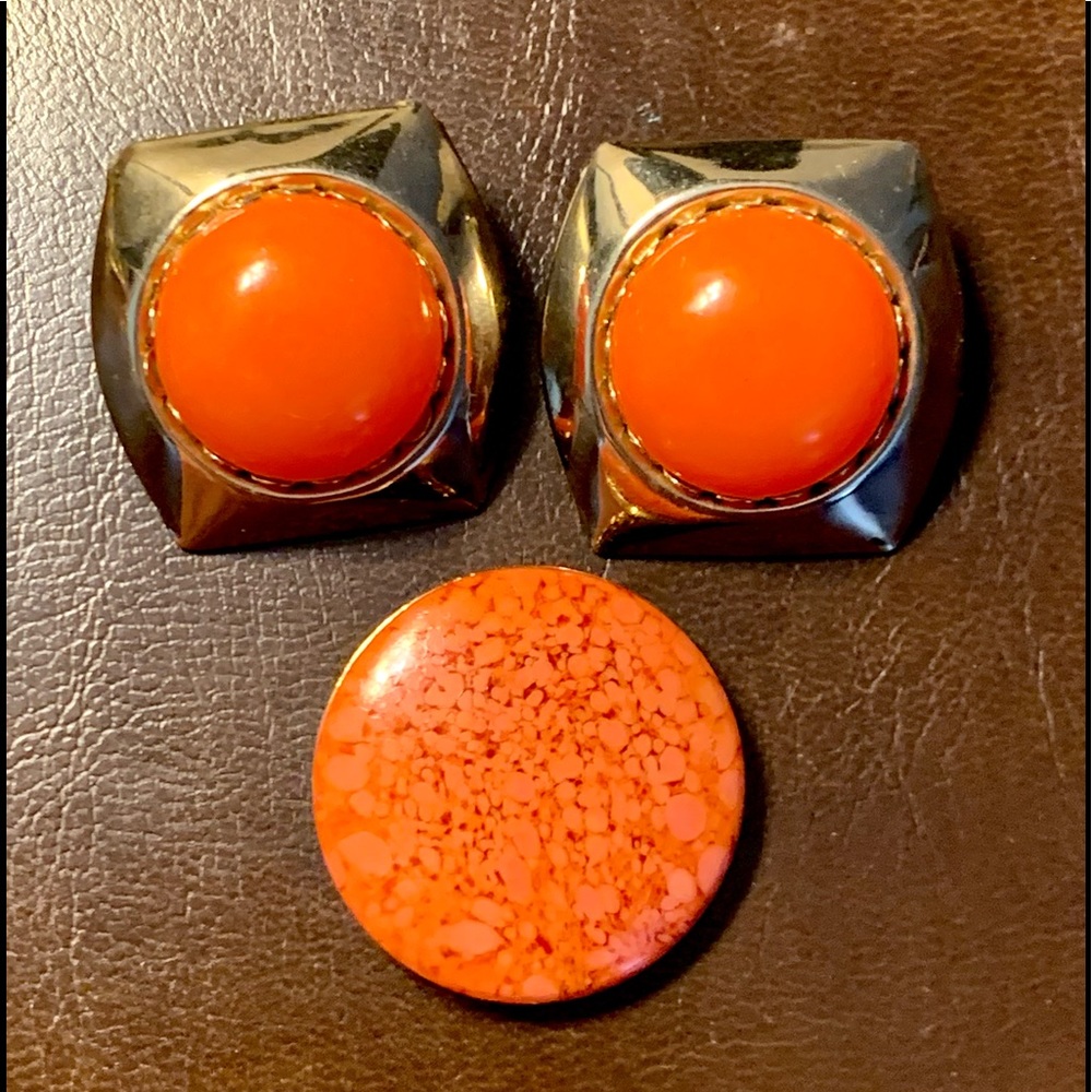 Vintage Earrings & Pin Jewelry Set 🚀CLOSET CLEAROUT DAY🚀